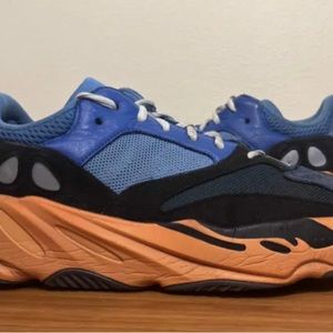 Adidas Yeezy Boost 700 Bright Blue Orange Size 11 Sneakers